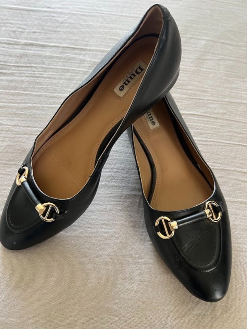 Dune London Hippy Snaffle Ballerinas Pointed Toe Flats Shoes Size US 10 UK 40